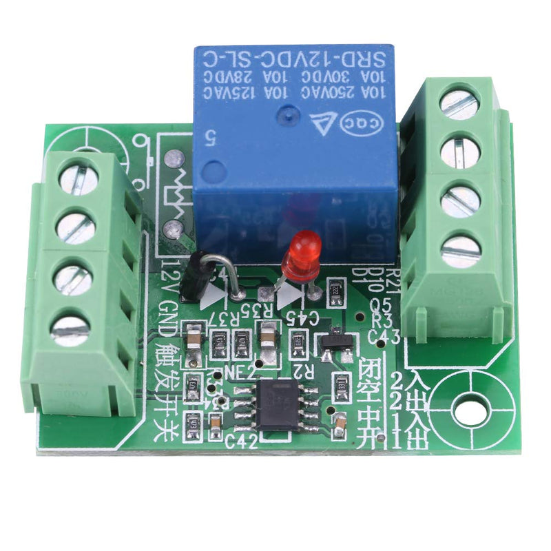 [Australia - AusPower] - Relay Module, Bistable Switch with Screw Terminals Bistable Circuit Relay, DC 12V Easy to Use Convenient for 12V DC Trigger Switch 