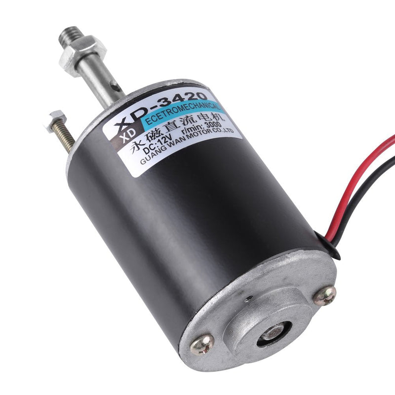 [Australia - AusPower] - 12/24V DC Motor 30W High Speed CW/CCW Permanent Magnet DC Motor for DIY Generator(12V 3500rpm) 