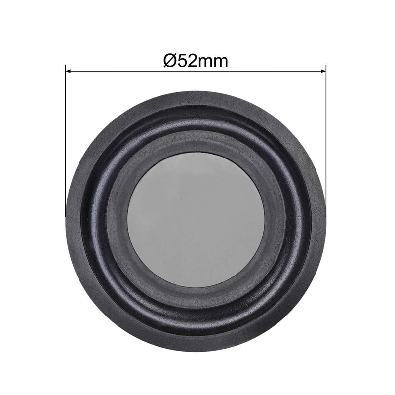 [Australia - AusPower] - uxcell 4Pcs 2 Inches 52mm Bass Speaker Passive Radiator Auxiliary Rubber Vibration Plate Subwoofer DIY Repair 