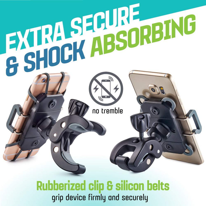 [Australia - AusPower] - Metal Bike & Motorcycle Phone Mount - The Only Unbreakable Handlebar Holder for iPhone, Samsung or Any Other Smartphone. +100 to Safeness & Comfort 