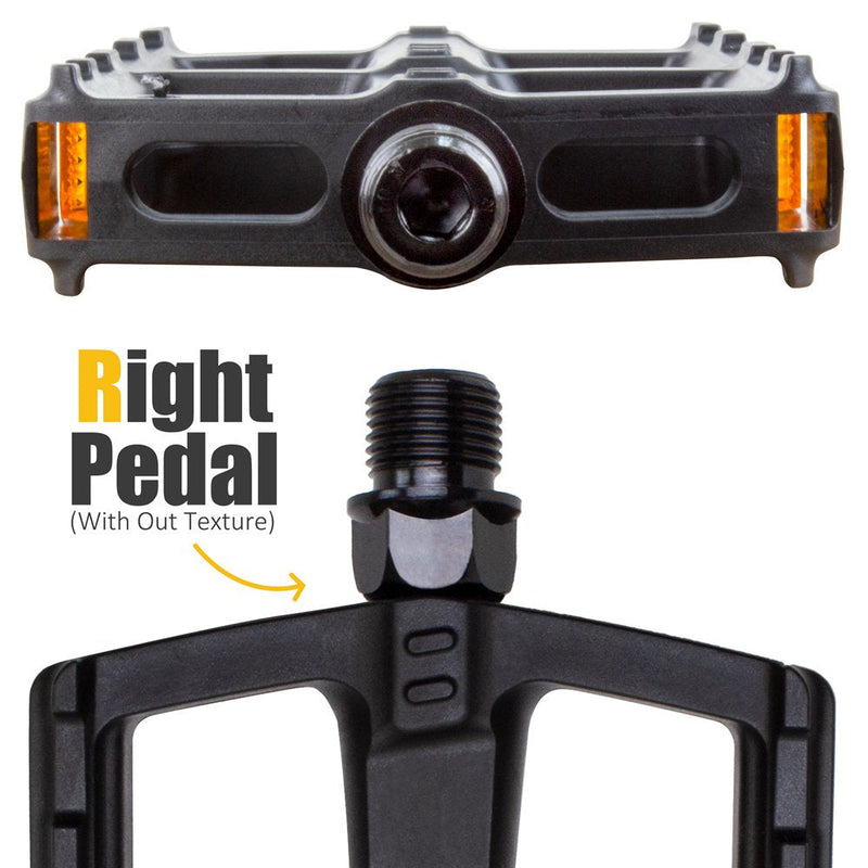 [Australia - AusPower] - BV Bike Pedal Set, Bicycle Pedals, 9/16-Inch Boron Steel Spindle, Pair 