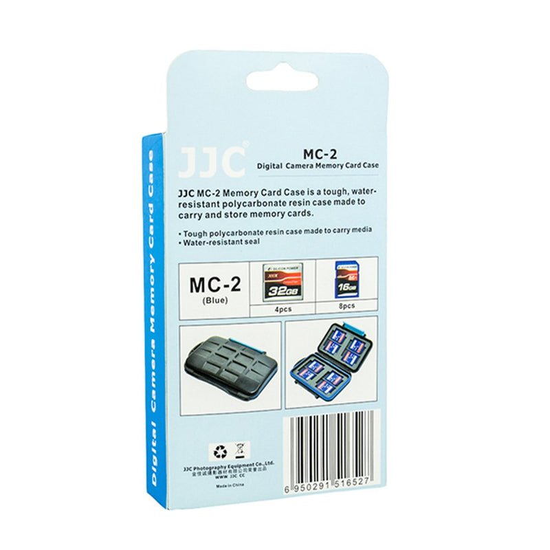 [Australia - AusPower] - JJC MC-2 Waterproof Holder Storage Memory Card Case for 4PCS CompactFlash(CF) 8PCS SecureDigital(SD) 