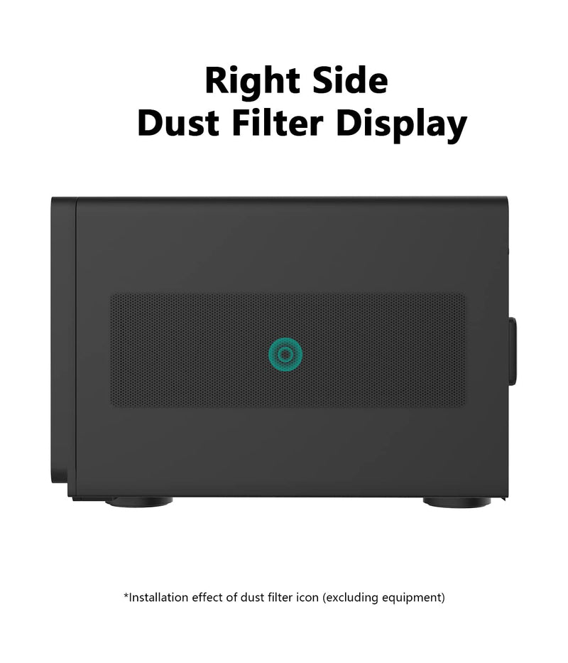 [Australia - AusPower] - ADJNPCY Dust Filter for Synology NAS DS1621+ DS1621xs+ Dustproof PVC Cover - Black 