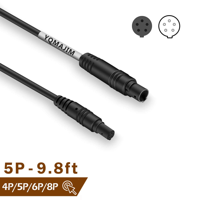 [Australia - AusPower] - Dash Cam Rear View Camera Extension Cord,YQMAJIM 5 Pin 9.8 Ft Extension Cable for Car Backup Camera/ Reverse Car Recorder(5 Pin 9.8Ft) 