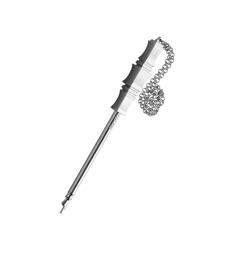 [Australia - AusPower] - SUPER STAM Torah Book Pointer Yad Hand Pointer Silver Finish in Metal Gift Box Great bar bat Mitzvah Gift 17 cm with a 20cm Bead Charm 