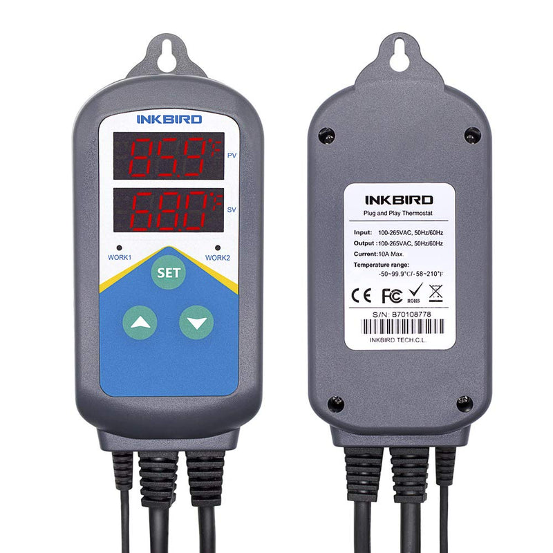 [Australia - AusPower] - Inkbird Digital Outlet Heat Temperature Controller with Day Night Control for Brewing Aquarium Breeding Reptiles Hatching Heat Mat ITC-306T-A 