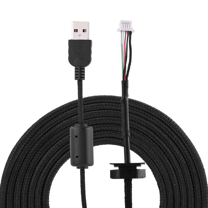 [Australia - AusPower] - Richer-R USB Mouse Cable,2meters USB Mouse Extension Line Wire Cable Replacement Repair Accessory For Logitech G9/G9X Game Mouse, Black… 