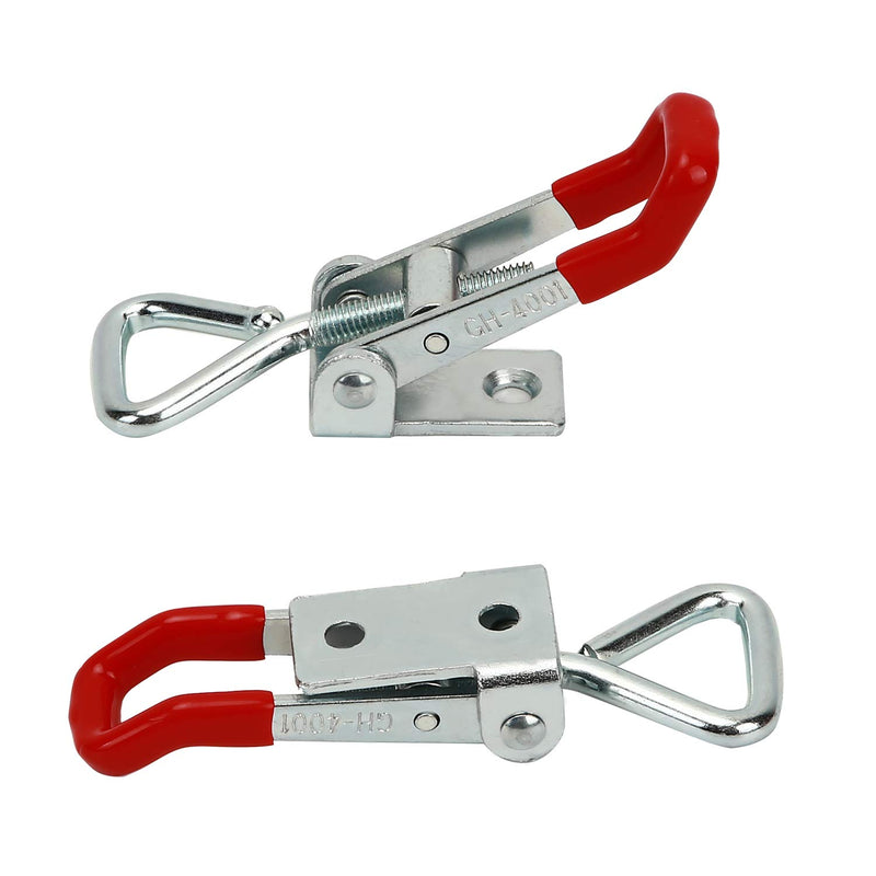 [Australia - AusPower] - KINJOEK 10 PCS 360 Lbs Adjustable Toggle Clamp 4001 Hand Tool Quick Release Heavy Duty Capacity Latch Type 