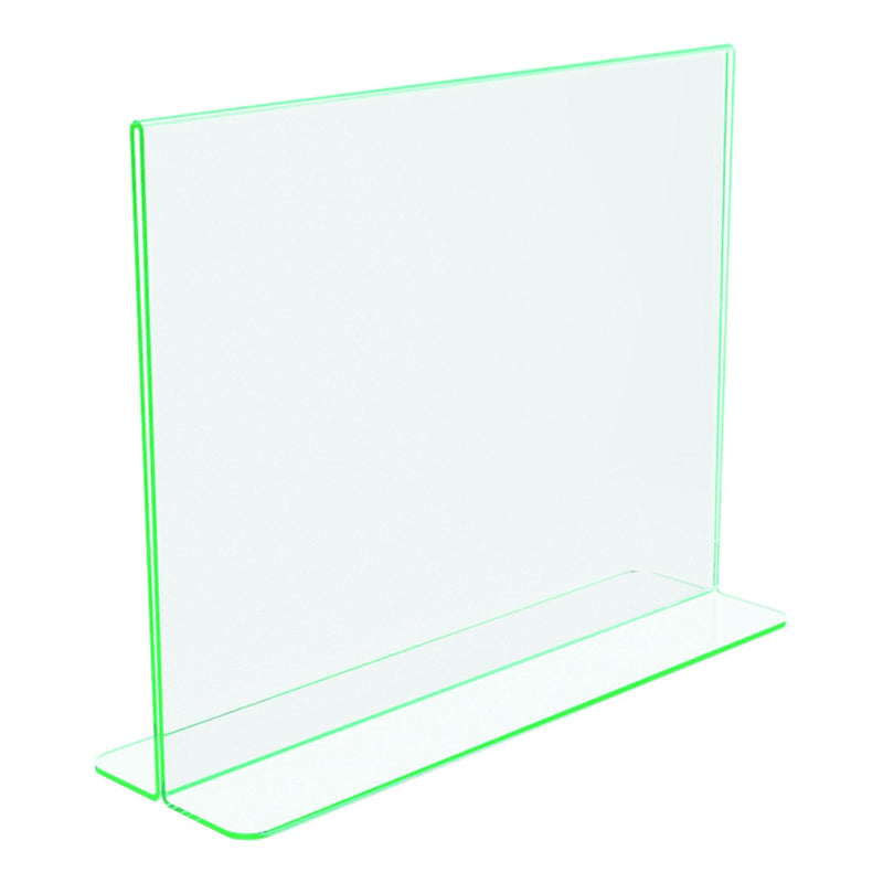 [Australia - AusPower] - deflecto 5991890 Superior Image Premium Green Edge Sign Holder, Acrylic, 11 x 8 1/2 Insert, Clear 