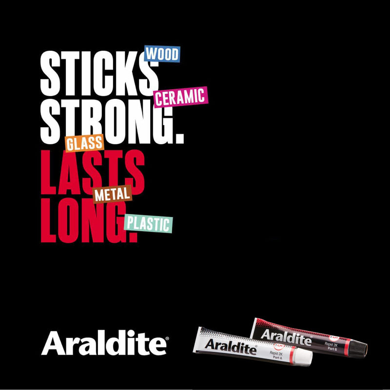 [Australia - AusPower] - Araldite ARA-400005 Translucent Rapid Adhesive Epoxy-Sets in 5mins, 2 x 15ml, Tubes 