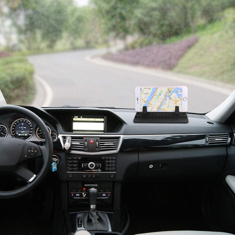 [Australia - AusPower] - Phone Holder for Car with Air Vent Brush, FineGood Universal Silicone Car Cellphone Mount Antislip Vehicle Mobile Phone GPS Mounting Mat 