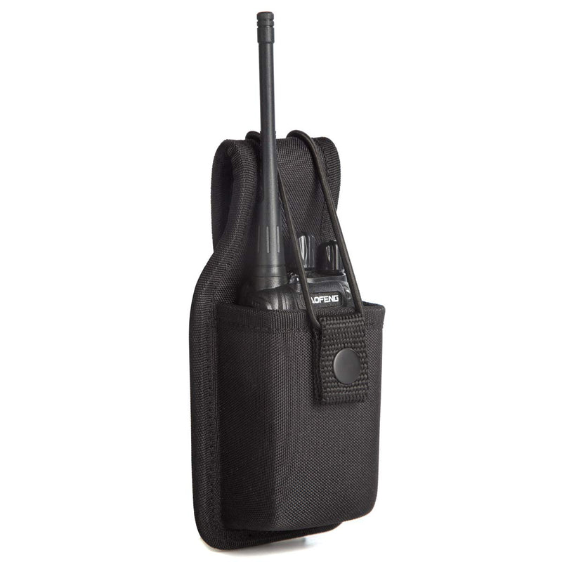 [Australia - AusPower] - Universal Radio Case Two Way Radio Holder Universal Pouch for Walkie Talkies Nylon Holster for Motorola Kenwood Icom HYT Arcshell baofeng UV5R UV82 888S F8HP Retevis H777 (1 Pack) 1 pack 