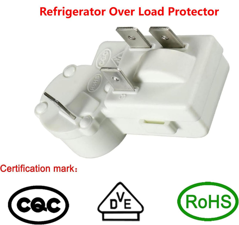 [Australia - AusPower] - 4Pin Refrigerator Over Load Protector Compressor PTC Starter Relay For Replace ZHB88-125P4.7 ZHB60-120P4.7 ZHB60-120P15 ZHB69-120P15 ZHB35-120P15 