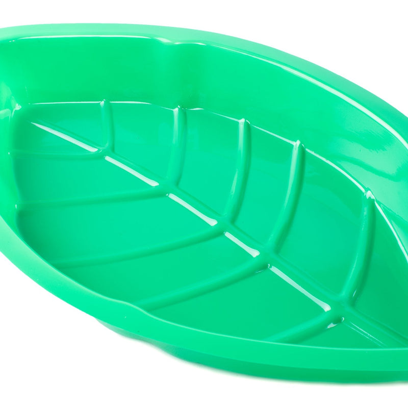 [Australia - AusPower] - Palm Leaf Hawaii Style Food Reusable Snack Tray, Cookies, Chips, Candy Dip for Jungle Island Themed Party Decorations Platter (12 Pack, 11.75" x 8.5" Inches) by Super Z Outlet 