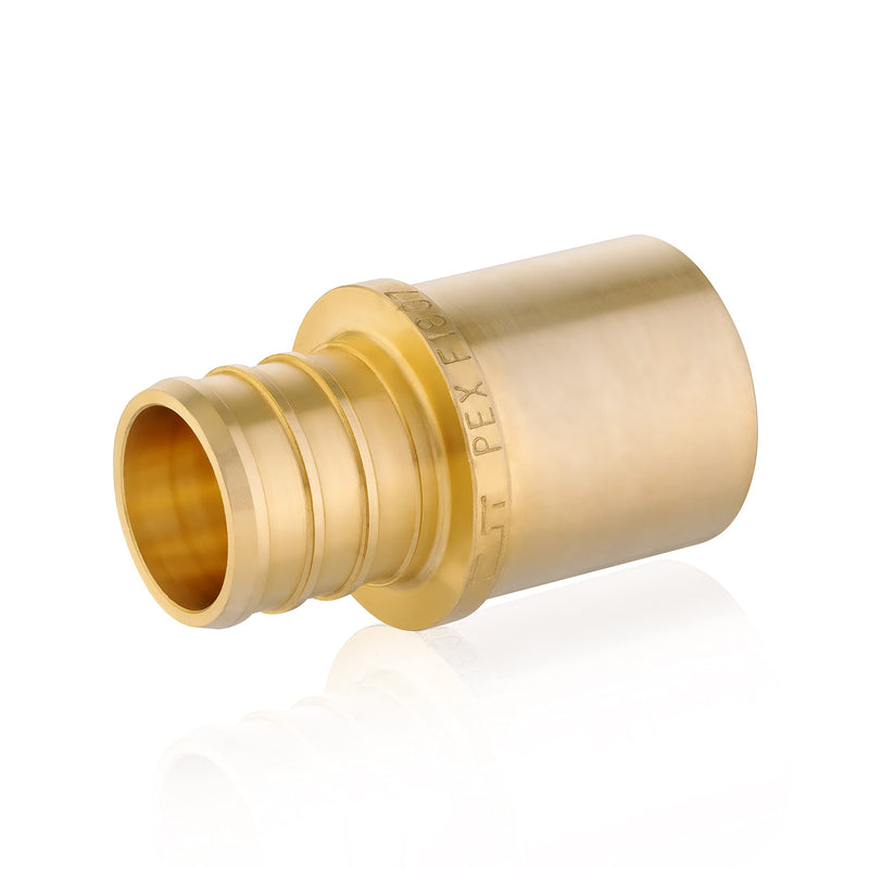 [Australia - AusPower] - (Pack of 5) EFIELD Pex 1/2" x 1/2" Male Sweat Copper Adapter (Inside Copper Tube) Crimp Brass Fitting Lead Free 