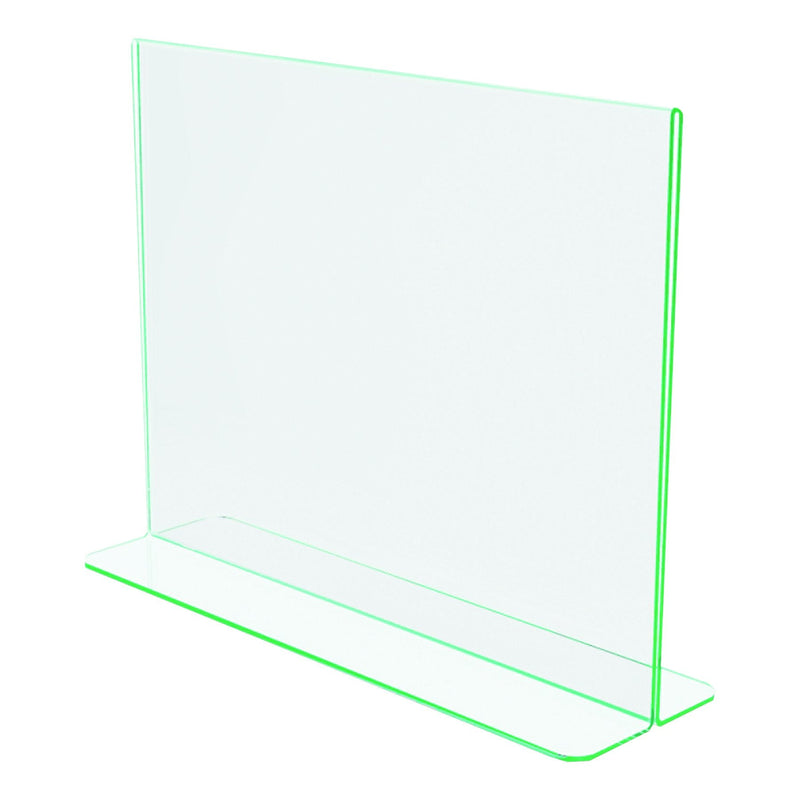 [Australia - AusPower] - deflecto 5991890 Superior Image Premium Green Edge Sign Holder, Acrylic, 11 x 8 1/2 Insert, Clear 