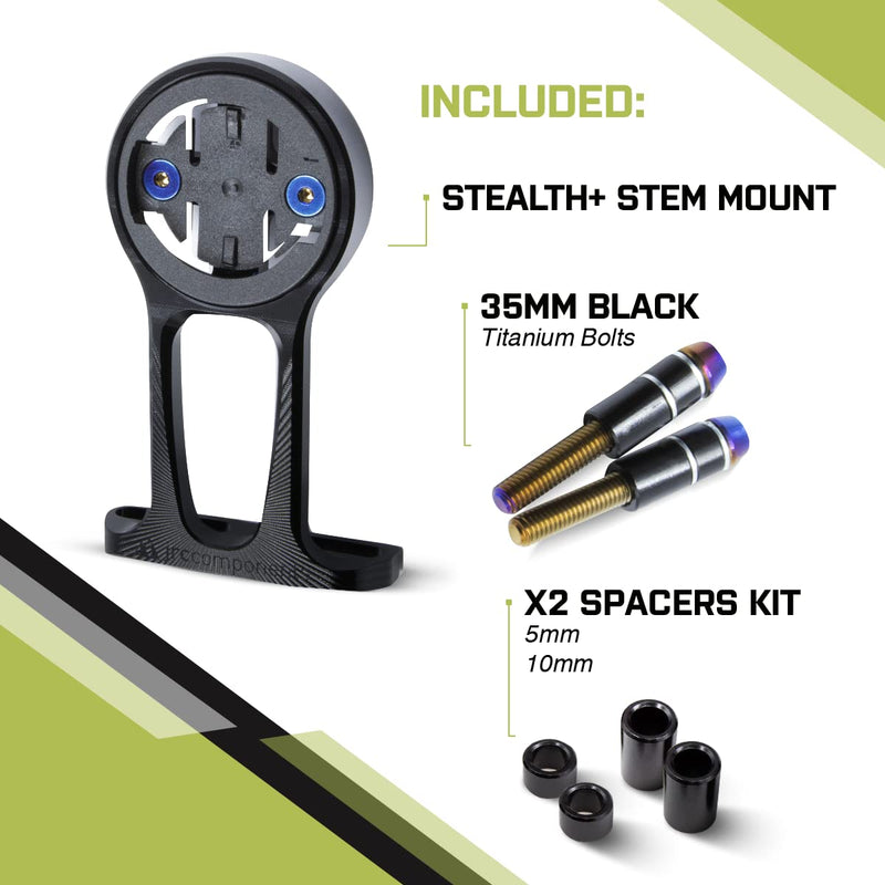 [Australia - AusPower] - JRC Components Stealth+ Premium Bike Mount | Compatible with All Wahoo Elemnt GPS Computers For Wahoo Models Burnt Blue 