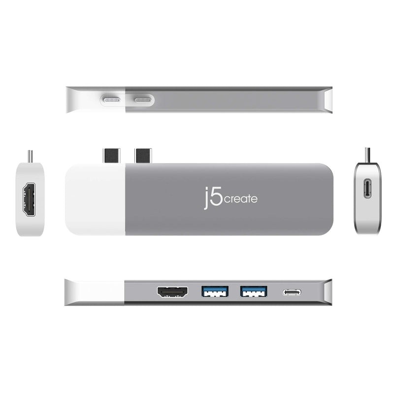 [Australia - AusPower] - j5create Ultradrive Type-C Dual-Display Modular Dock 