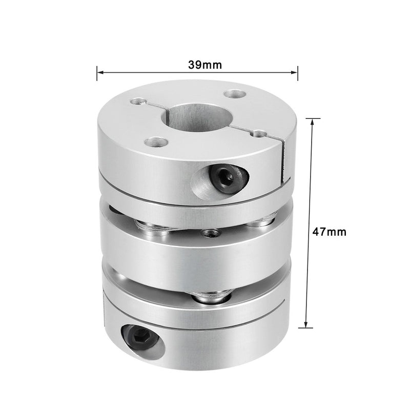 [Australia - AusPower] - uxcell 8mmx14mm Clamp Tight Motor Shaft Double Diaphragm Coupling Coupler 8-14mm 