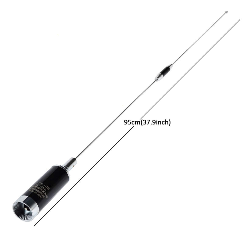 [Australia - AusPower] - HYS Amateur Dual Band NMO Antenna 144MHz (3.0dBi) 430MHz(5.5dBi) Low Profile Pretuned Mobile Antenna for VHF UHF Motorola Midland Kenwood Icom Vertex Blackbox HYT Hytera Radios (TC-SDN5B) 