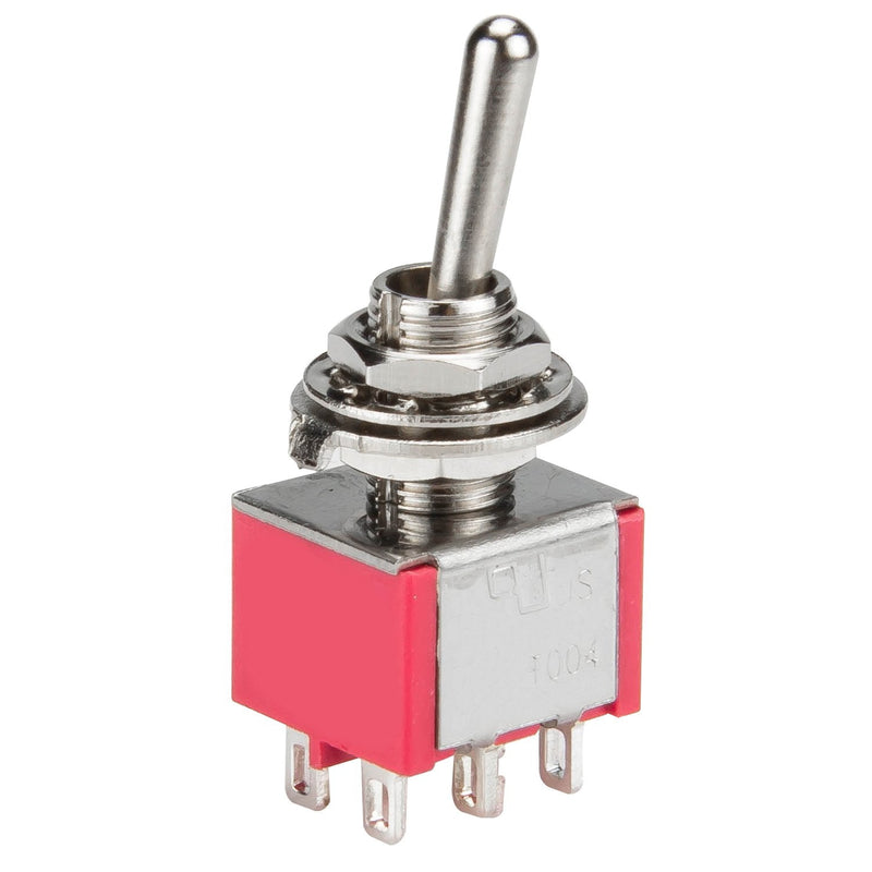 [Australia - AusPower] - DIYhz Toggle Switch AC 5A/125V 2A/250V 6 Pin Terminals On/On 2 Position DPDT Toggle Switch Mini Miniature Toggle Switch Car Dash Dashboard,10Pcs 