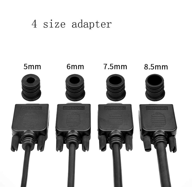 [Australia - AusPower] - 5Pcs DB9 Male Breakout Connector, DB9 Solderless Connector RS232 D-SUB Serial Adapters 16mm thinner 9 Pin Port Terminal Breakout Board 