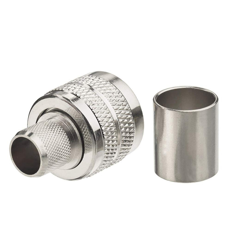 [Australia - AusPower] - wlaniot PL259 Crimp Connector PL-259 Plug Male Connector pl259 pl-259 UHF Male Solder Connector for LMR-400 RG59 RG-213 CB Ham Radio Antenna 2pcs 