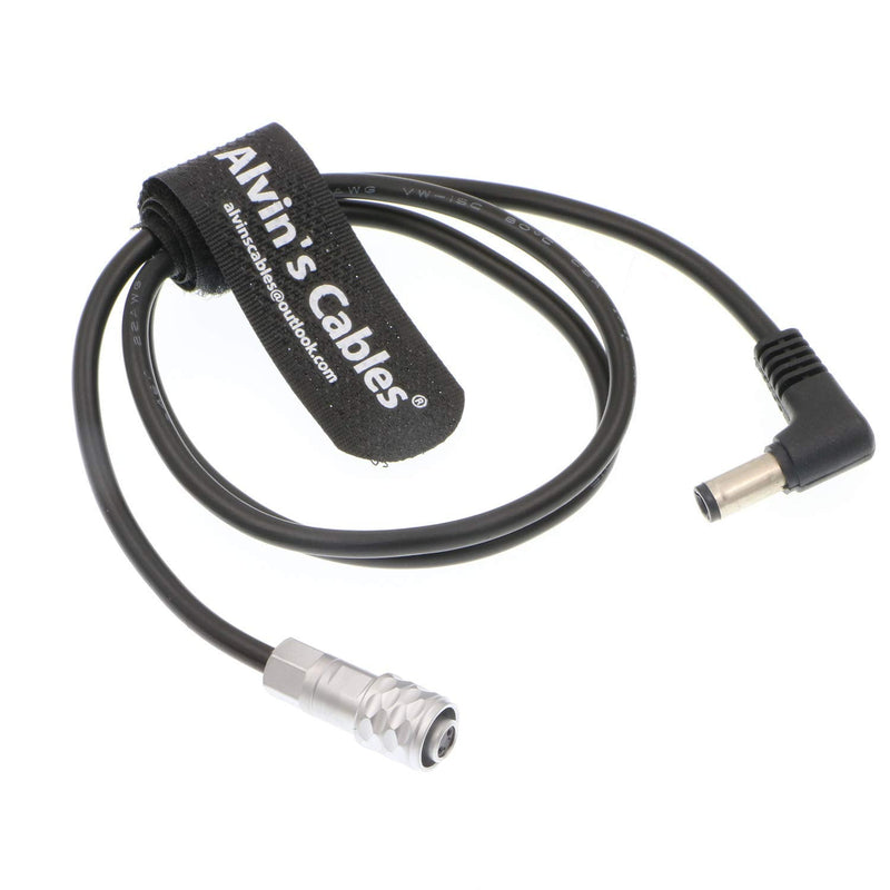 [Australia - AusPower] - Alvin's Cables Power Cable for BMPCC 4K Blackmagic Pocket Cinema Camera 4K DC to 2 Pin 60cm|24inches Right Angle DC 
