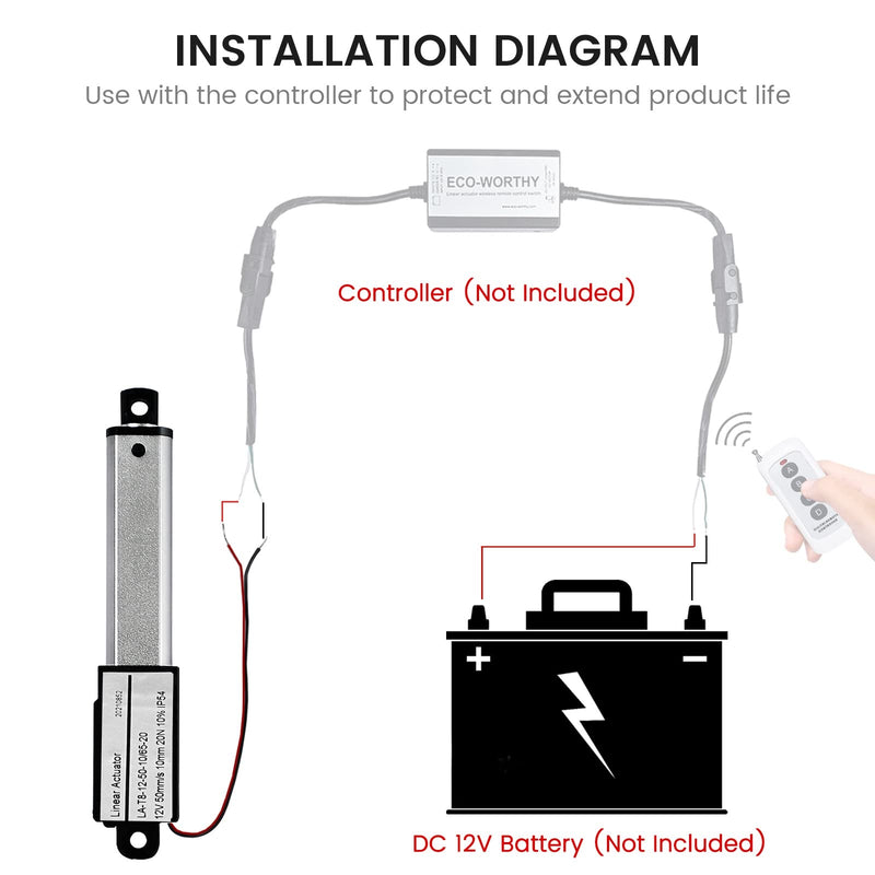 [Australia - AusPower] - Mini Electric Linear Actuator Stroke 0.4"–Force 4.5 lbs–12V | High-Speed 1.97"/sec–Weight 0.1KG Ideal for Intelligent Range Hood, Fan Blades, Cabinets, Window Opener, Robotics, Home Automation… 0.4 inch Silver 