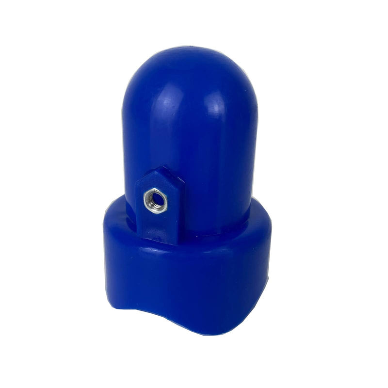 [Australia - AusPower] - MSSVIGING Large Trampoline Enclosure Pole Caps with Screw-in Bolts, Only Fit for Pole 1.5 Inch Diameter, 6 Piece, Blue 