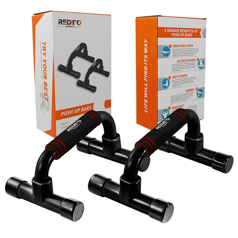 [Australia - AusPower] - Redipo Push Up Bars Strength Training - Workout Stands with Ergonomic Push-up Bracket Board with Non-Slip Sturdy Structure Portable for Home Fitness Training, Push Up Stands Handle for Floor Workouts 