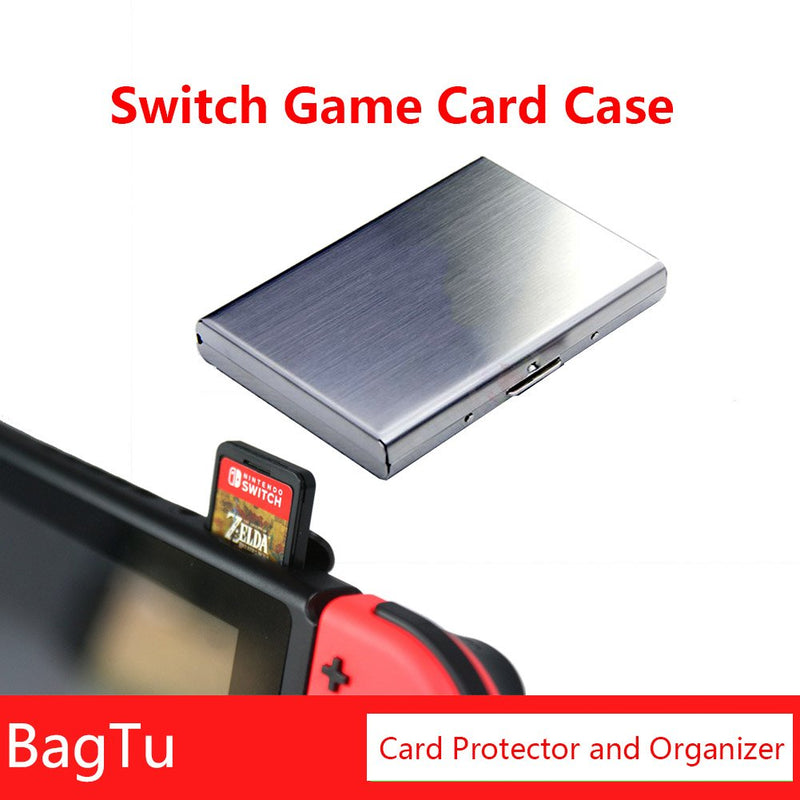 [Australia - AusPower] - 10 in 1 Metal Switch Game Card Case for Nintendo, BagTu Portable Card Protector for 8 Switch Game Cards and 2 Memory Cards 