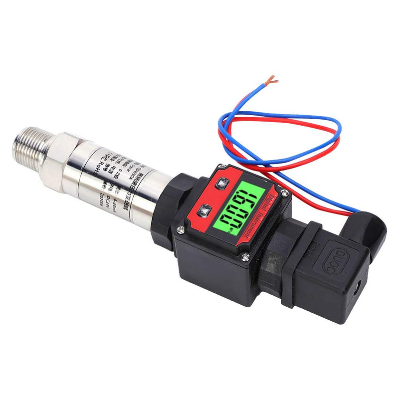 [Australia - AusPower] - Pressure Sensor, with Digital LED Display Pressure Transmitter, 24V DC 4‑20mA Compatibility, for Measuring Oil Pressure, Measuring Hydraulic(0-700Kpa) 