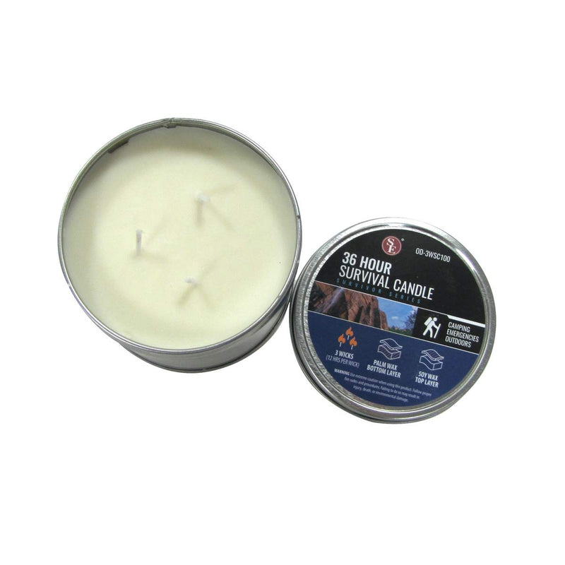 [Australia - AusPower] - TG,LLC Treasure Gurus 36 Hour Soy Camping Outdoor Survival Candle Emergency Rescue Gear Prepper Supplies 