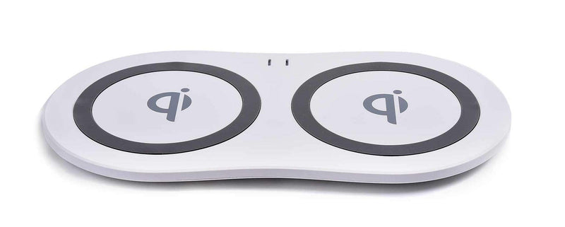 [Australia - AusPower] - Azpen C200 Dual Power Qi Wireless Charging Pad (White) for iPhone Samsung and Other Wireless Charging Built in Device 