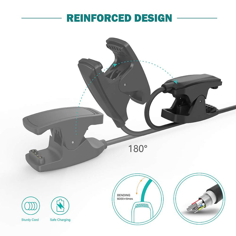 [Australia - AusPower] - TUSITA Charger Compatible with Garmin Descent Mk1, Descent Mk2, Descent Mk2i, Descent Mk2S, Descent G1, Descent G1 Solar - USB Charging Cable 100cm - GPS Smartwatch Accessories 