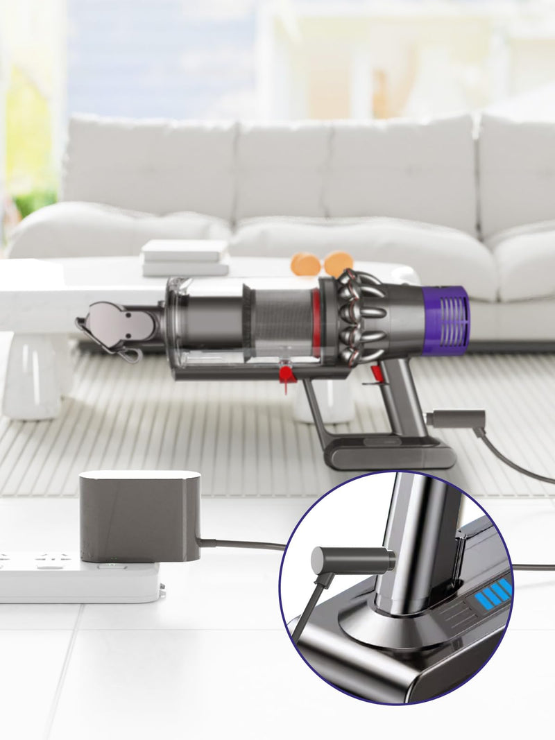 [Australia - AusPower] - Replacement Charger for Dyson V10 V11 V15 V12 SV12 10 15 Cordless Vacuum Cleaner, Absolute Animal Fluffy Motorhead 969350-02 01 03 04 05 217160-02 01 03 969042-01 30.45V Adapter Cleaner Power Supply 