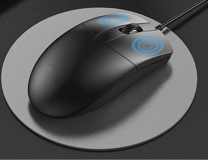 [Australia - AusPower] - Leegicst Wired Optical Computer Mouse - M102 3-Button USB Corded Computer Mice for Computers laptops Chromebook MacBook PC Computer (Black) Black 