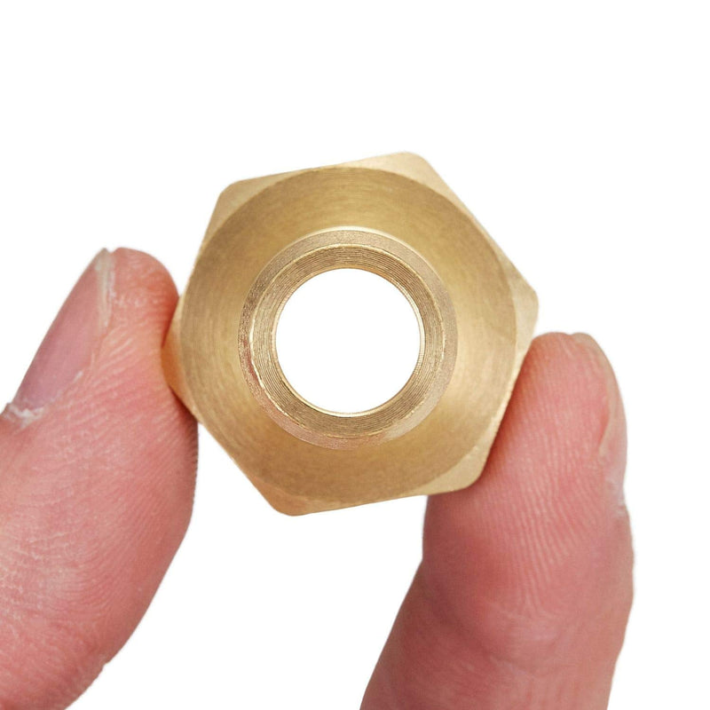 [Australia - AusPower] - Litorange 4 PCS Solid Brass Pipe Fitting and Air Hose End Fitings 1/2" Barb x 1/2" NPT Male Thread Pipe Adapter 