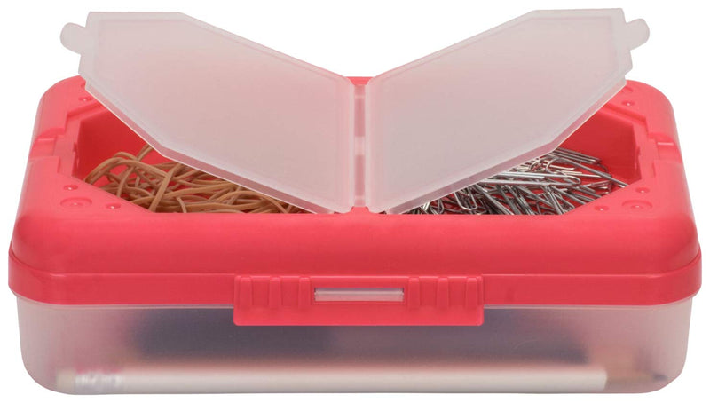 [Australia - AusPower] - C-Line Poly 3-Compartment Storage Box with Snap Lid, 1 Storage Box, Color May Vary (48500) 