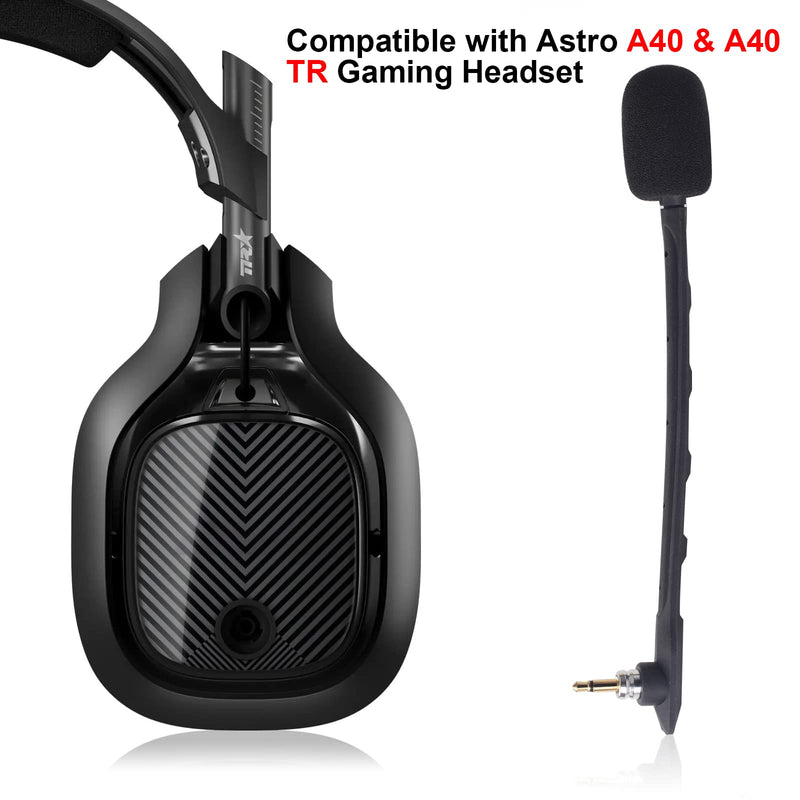 [Australia - AusPower] - Replacement Astro A40 Headphone Boom Microphone Cable, Detachable 3.5mm Noise Cancelling Astro A40 TR Microphone Astro A40 Mic Replacement for Gaming Headset PS5, PS4, Xbox One, PC, Mac 