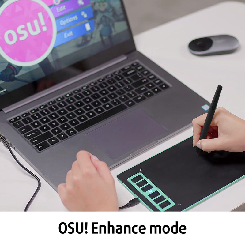[Australia - AusPower] - XENX P1 MacOS and Android Supported Graphic Drawing Tablet P1-640 6x4 inch with 6 Shortcut Keys, 8192 Pressure Levels Battery-Free Pen for Digital Art, Design, E-Learning/Online Classes, OSU Gaming 