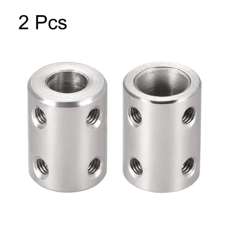 [Australia - AusPower] - uxcell 8mm to 10mm Bore Rigid Coupling Set Screw L22XD16 45# Steel,Shaft Coupler Connector,Motor Accessories,2pcs 
