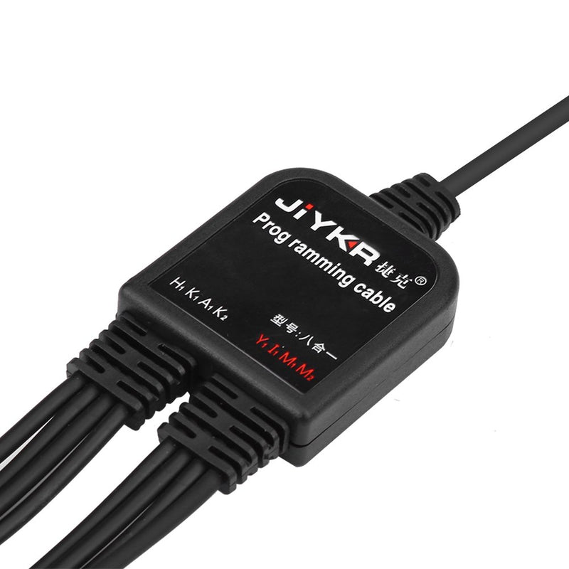 [Australia - AusPower] - 8 in 1 Multifunctional USB Programming Cable Compatible for Kenwood/QuanSheng/HYT/Motorola Walkie Talkie 