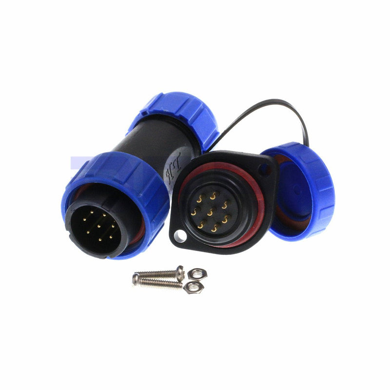 [Australia - AusPower] - DRRI SP21 8 Pole Waterproof Circular Aviation Connector Industrial Connector Adapter 8pole 