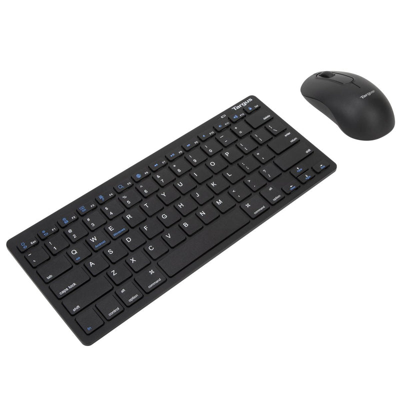 [Australia - AusPower] - Targus Bluetooth Mouse and Keyboard Combination with 3-Buttons, Bluetooth Wireless Connection, Scissor-Switch Keyboard, Battery Life Indicator (BUS0399) , Black 