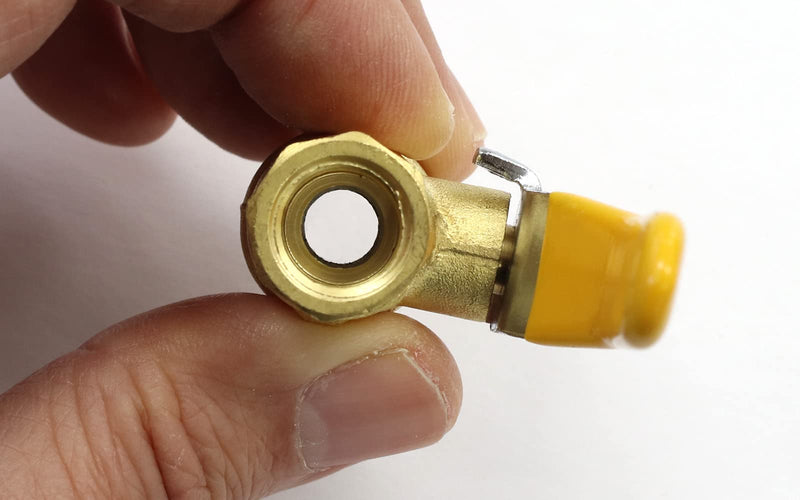 [Australia - AusPower] - Lead-Free Forged Brass In-Line Ball Shut Off Valve, Quarter Turn, 1/4" Male NPT (MNPT) X 1/4" Female NPT (FNPT), Qty: 1 1/4" NPT 