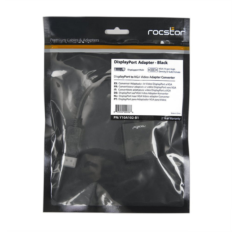 [Australia - AusPower] - Rocstor DisplayPort to VGA Video Adapter Converter (Y10A102-B1) 