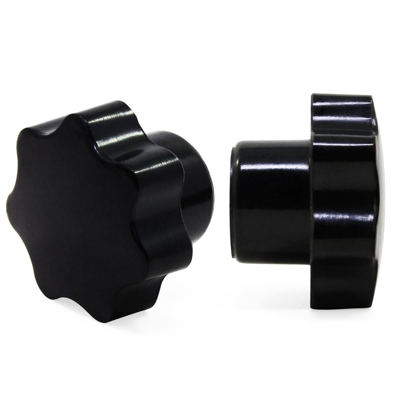 [Australia - AusPower] - OCR 10Pcs Star Knob M6 Knurled Thread Clamping Knob, Star Shape Hand Knobs Black Plastic Screw-On Clamping Star Knob Handle m6--10pcs 