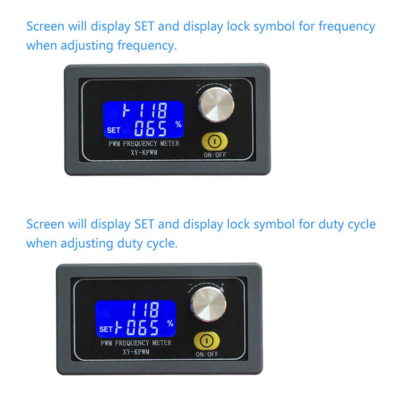[Australia - AusPower] - MiOYOOW PWM Frequency Generator, 1-Channel 1Hz-150KHz Adjustable Pulse Duty Cycle Function Generator, Square Wave Signal Generator Module with LCD Display and Rotary Switch 
